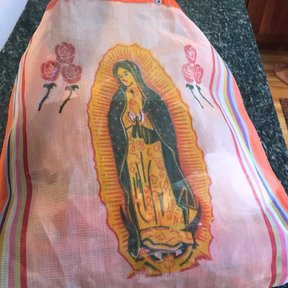 Mother Mary beach tote
